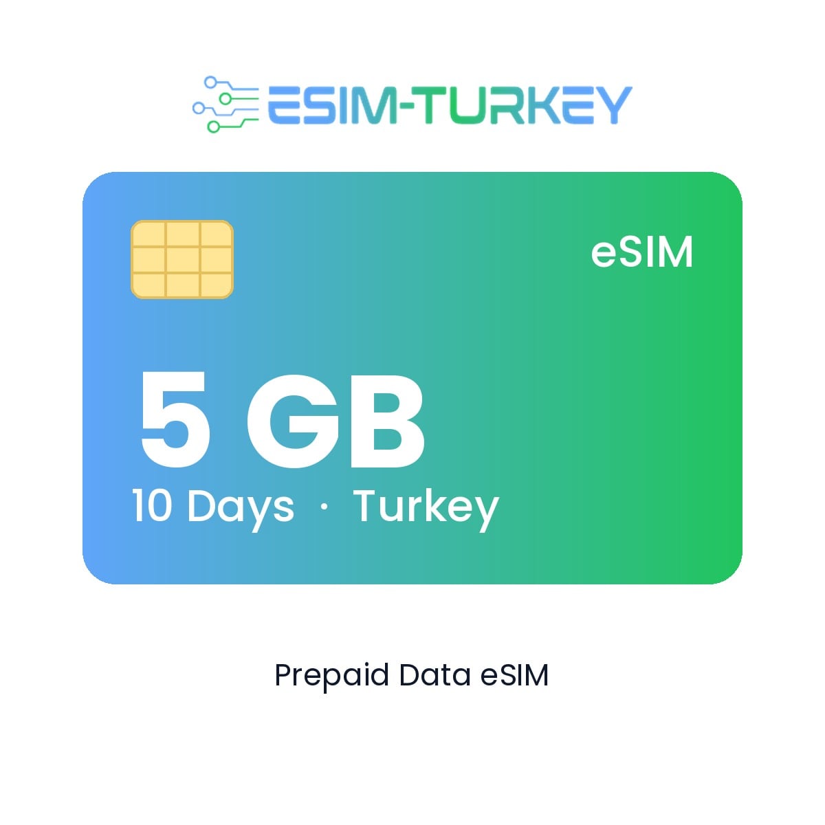Türkei-eSIM 5 GB – 10 Tage