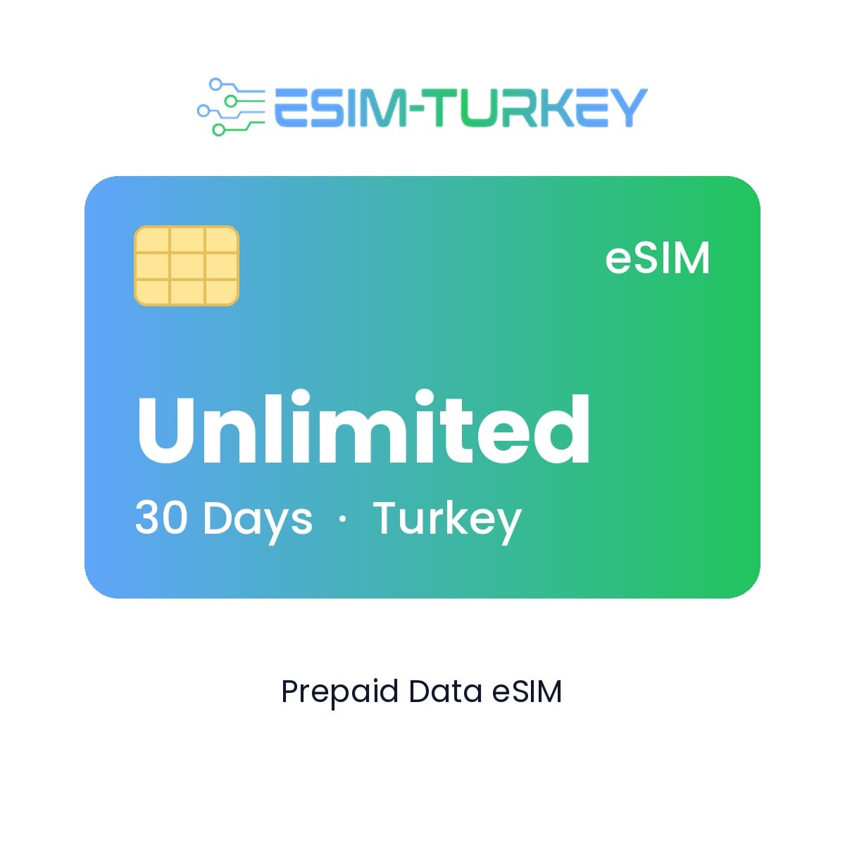 Türkei-eSIM Unbegrenzt Max – 30 Tage